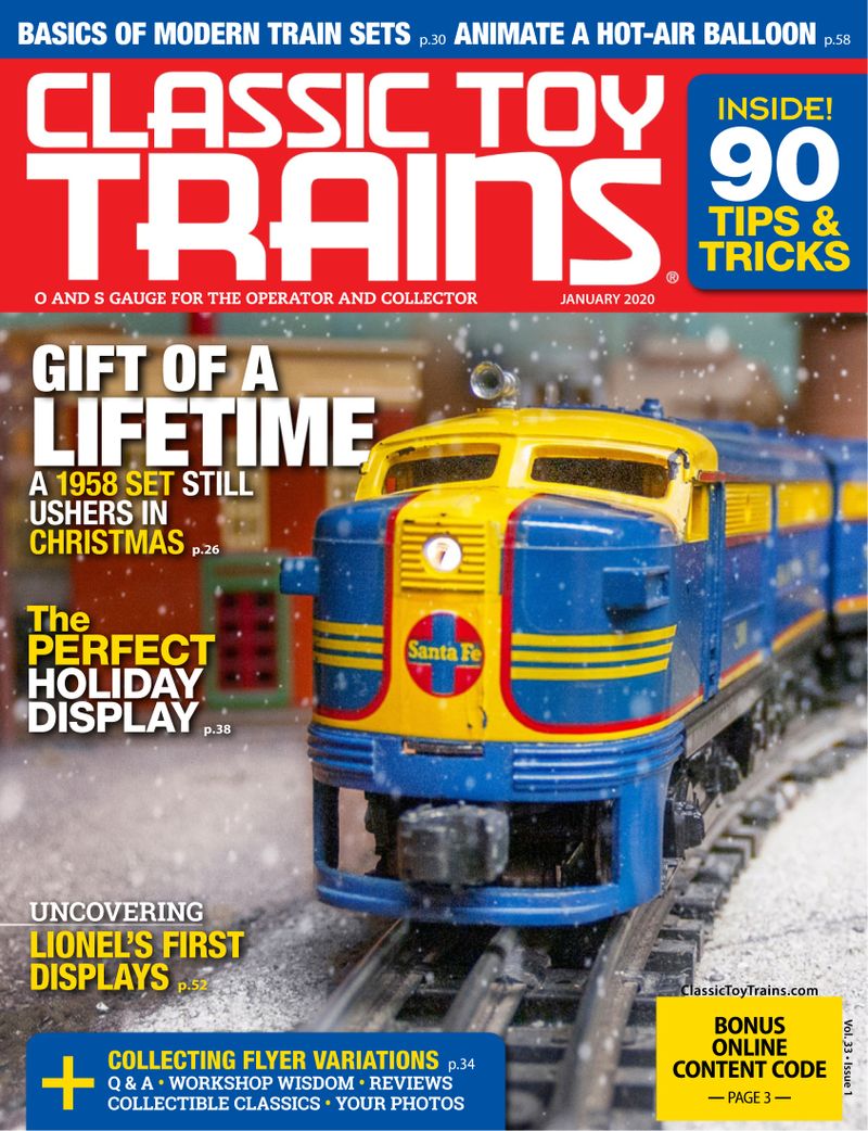 Classic-Toy-Trains January 01, 2020 Issue Cover