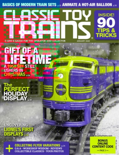 Classic Toy Trains January 01, 2020 Issue Cover