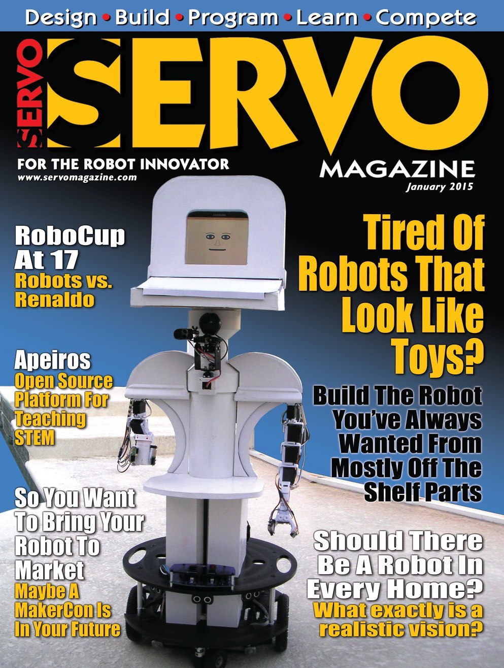 Servo-Magazine January 01, 2015 Issue Cover