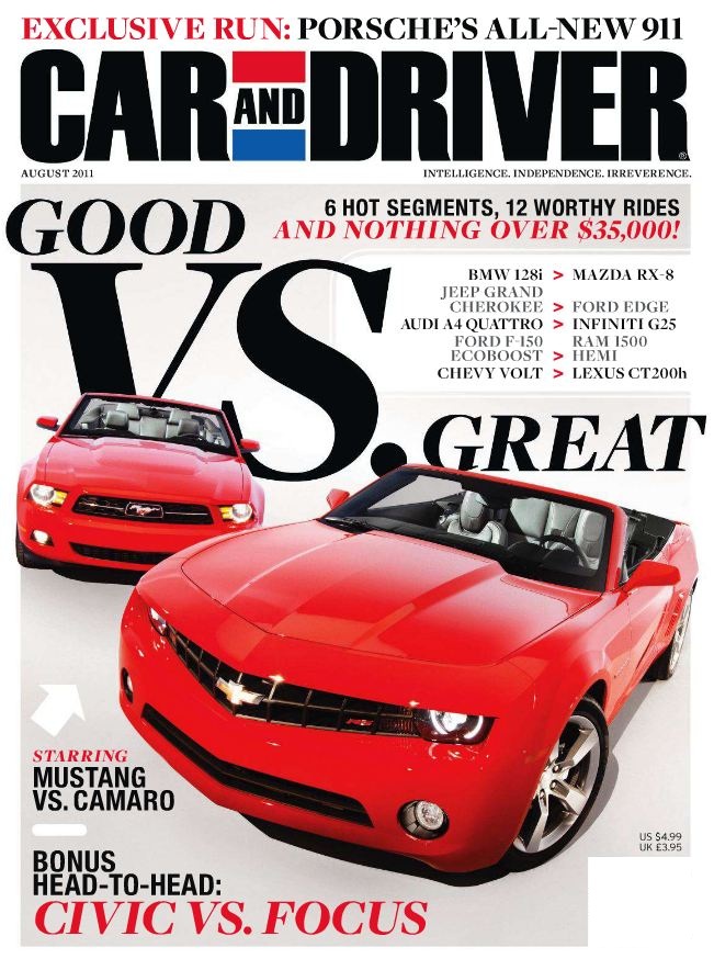 Car-And-Driver August 01, 2011 Issue Cover
