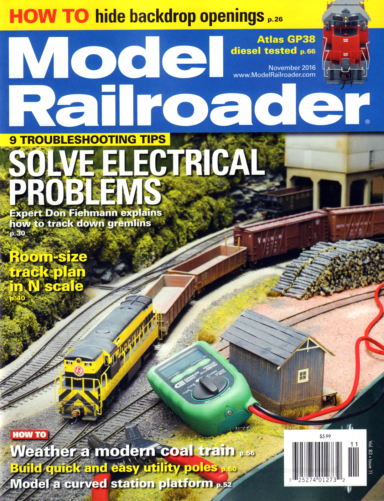 Model-Railroader November 01, 2016 Issue Cover