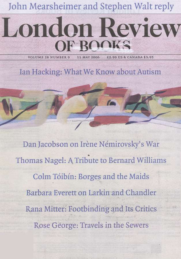 London-Review-Of-Books May 14, 2006 Issue Cover