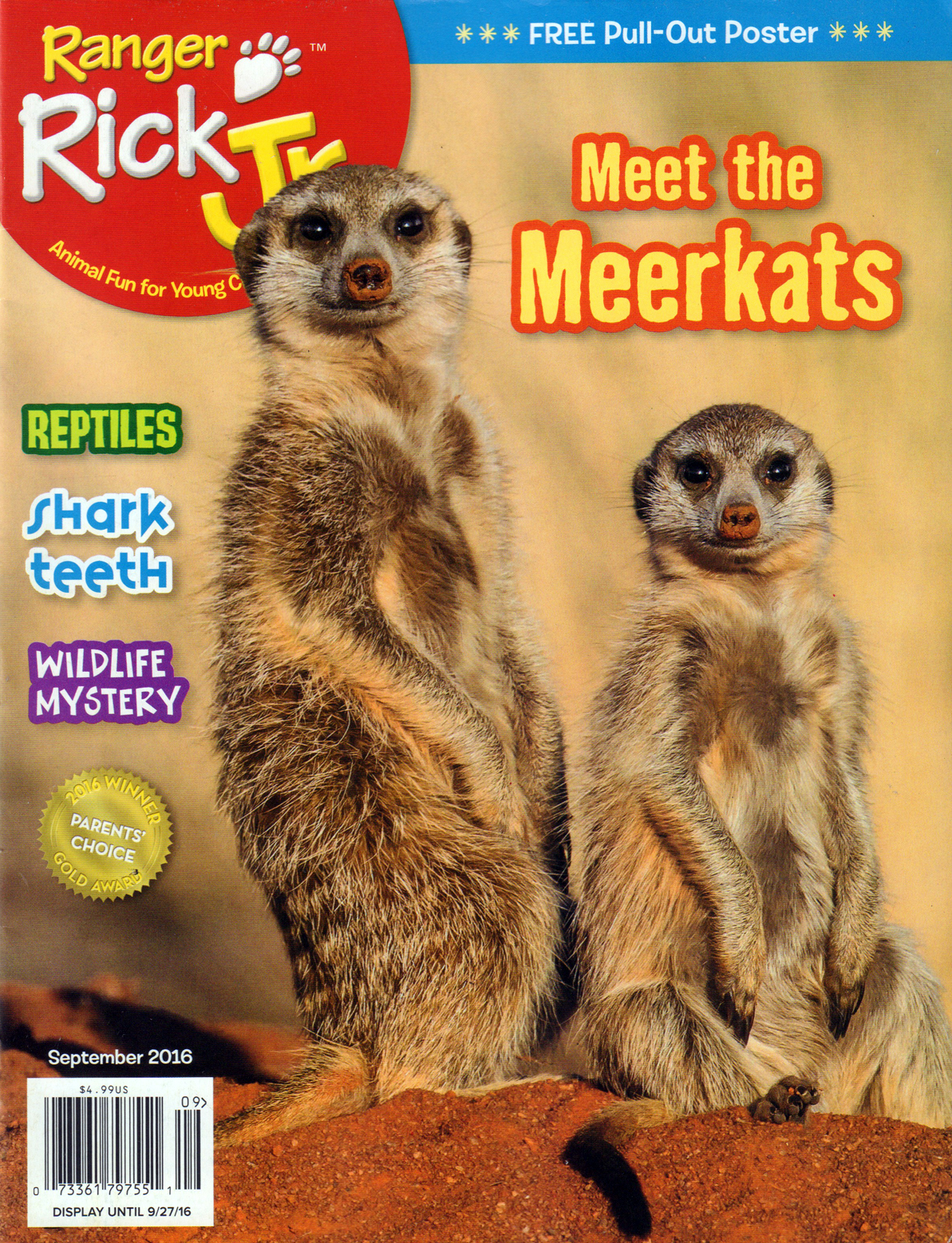 Ranger-Rick-Jr September 01, 2016 Issue Cover