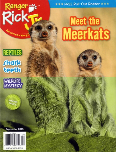 Ranger Rick Jr. September 01, 2016 Issue Cover