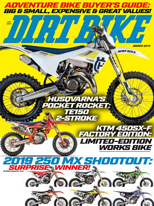 Dirt-Bike March 01, 2019 Issue Cover