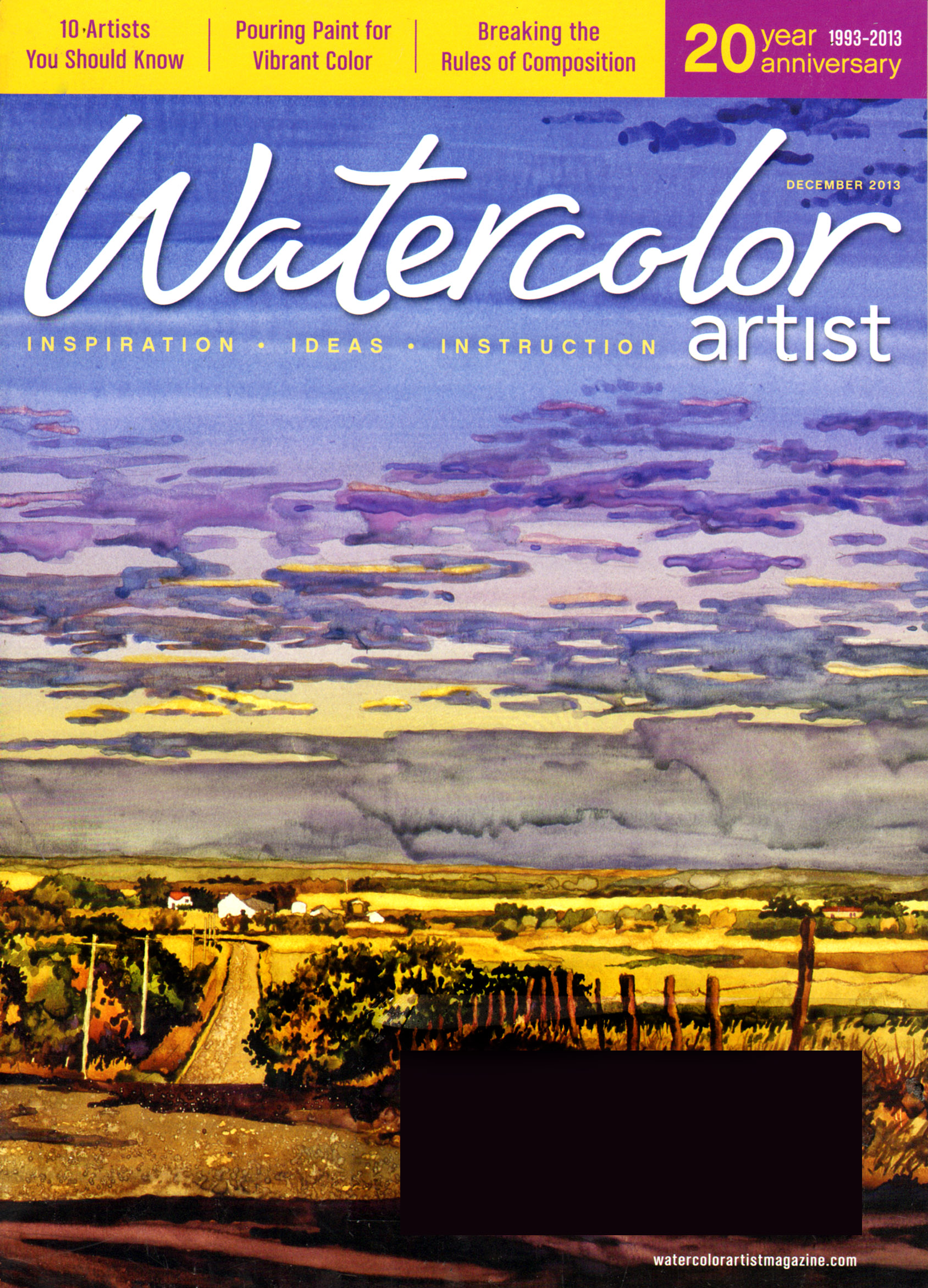 Watercolor-Artist December 01, 2013 Issue Cover