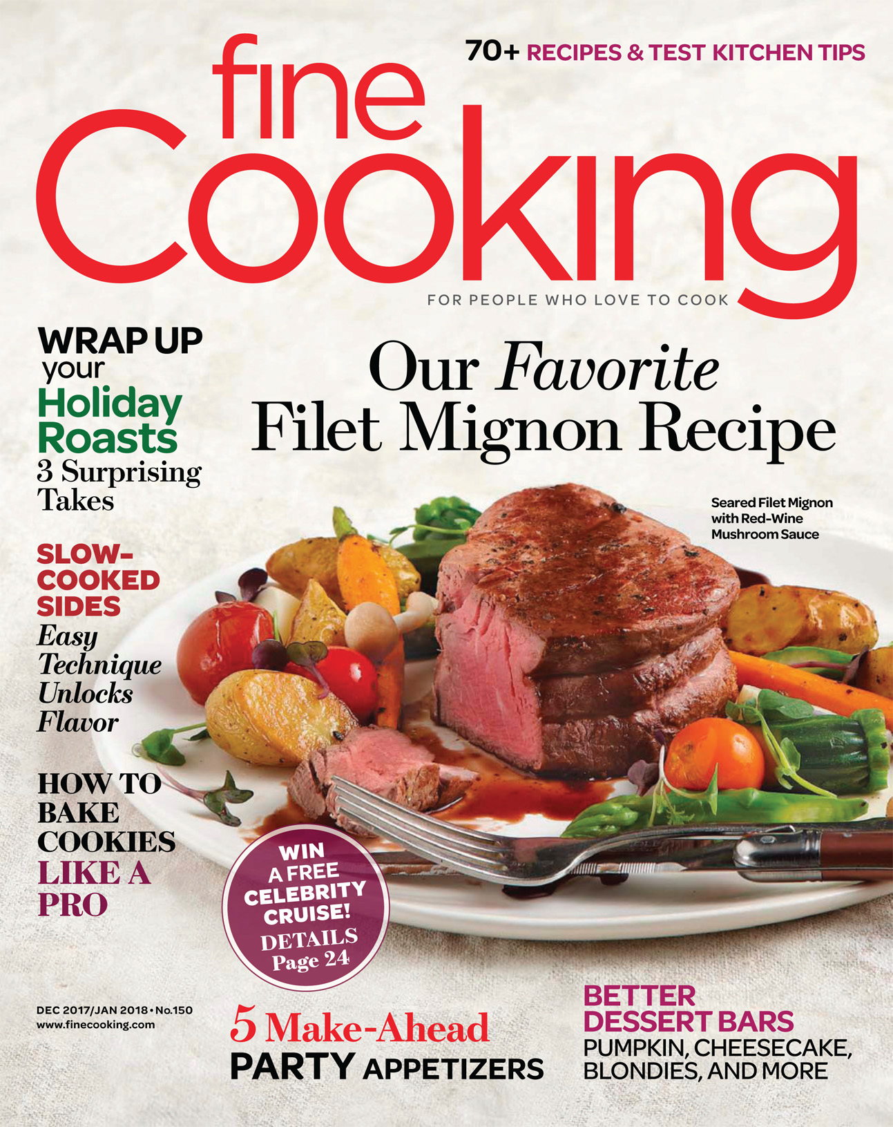 Fine-Cooking December 01, 2017 Issue Cover