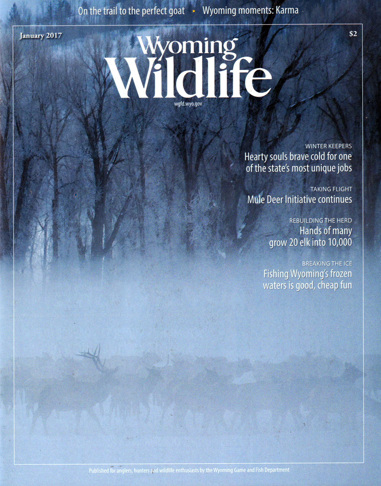 Wyoming-Wildlife January 01, 2017 Issue Cover