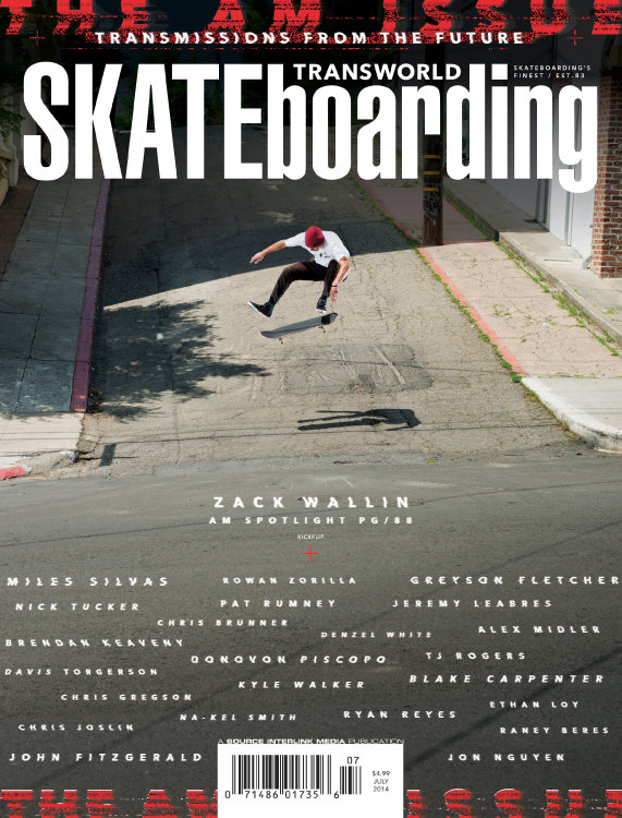 Transworld-SKATEboarding July 01, 2014 Issue Cover