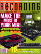 Recording-Magazine September 01, 2016 Issue Cover