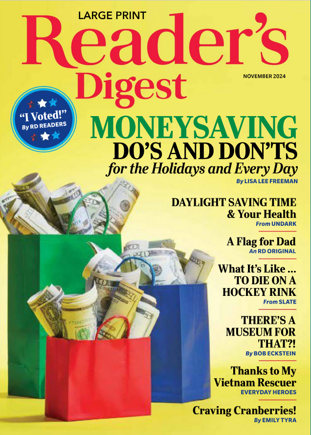 Reader's Digest - Large Print November 01, 2024 Issue Cover