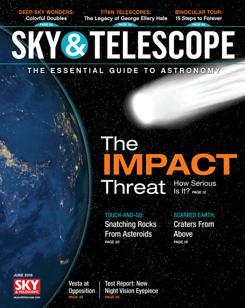 Sky-and-Telescope June 01, 2018 Issue Cover