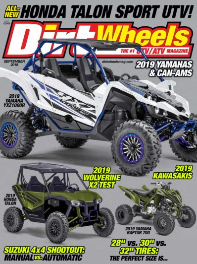 Dirt Wheels September 01, 2018 Issue Cover