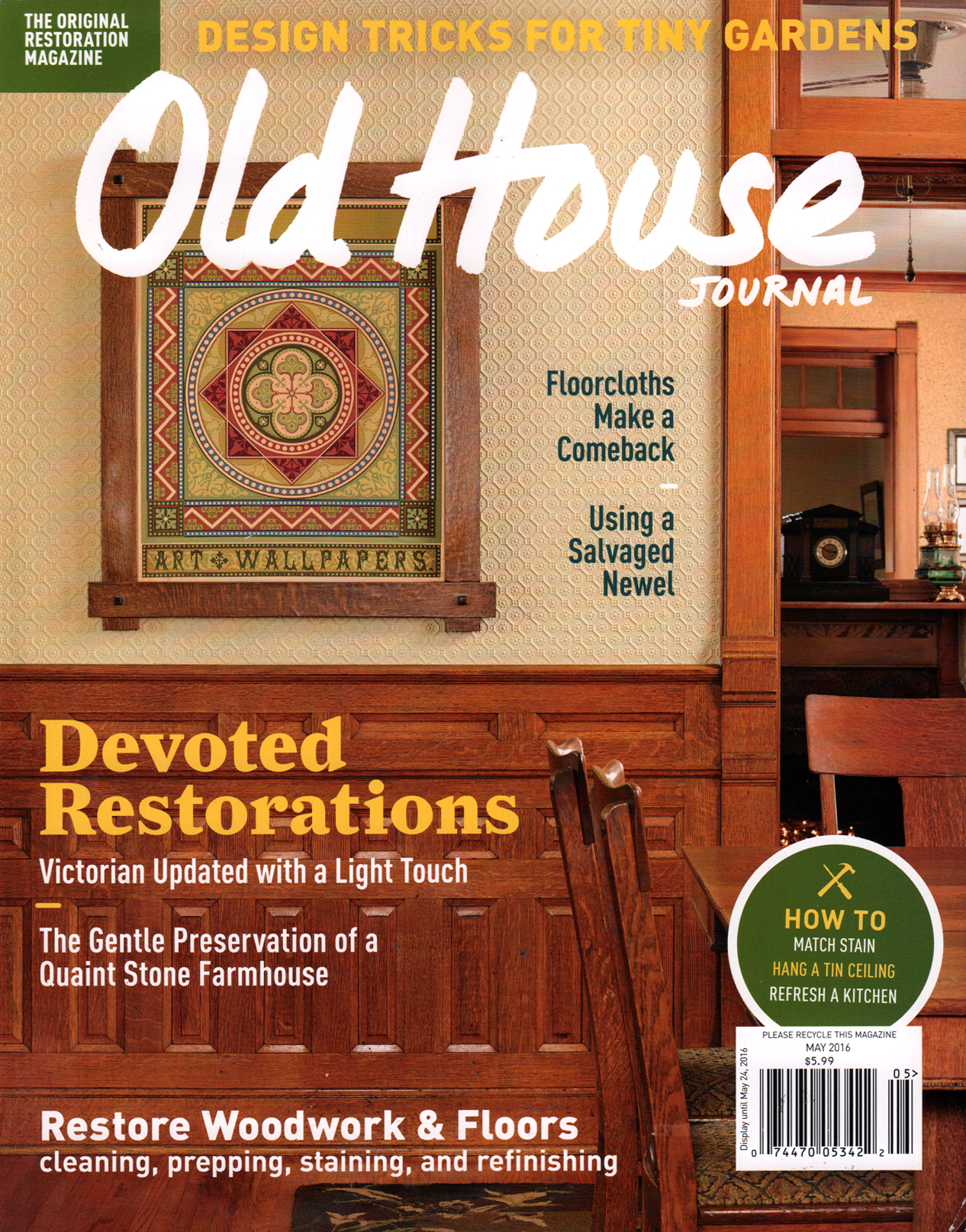 Old-House-Journal May 01, 2016 Issue Cover
