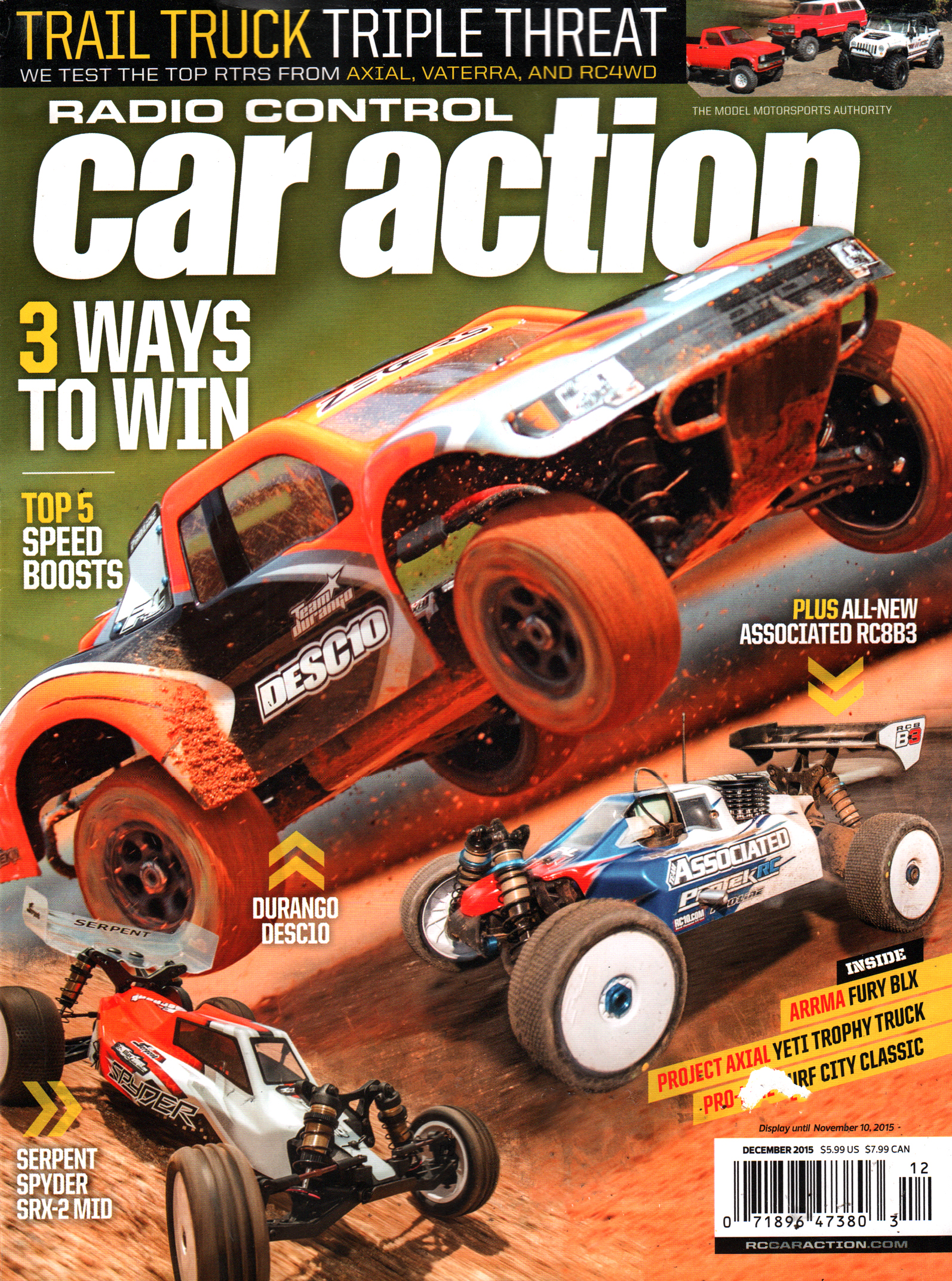 Radio-Control-Car-Action December 01, 2015 Issue Cover