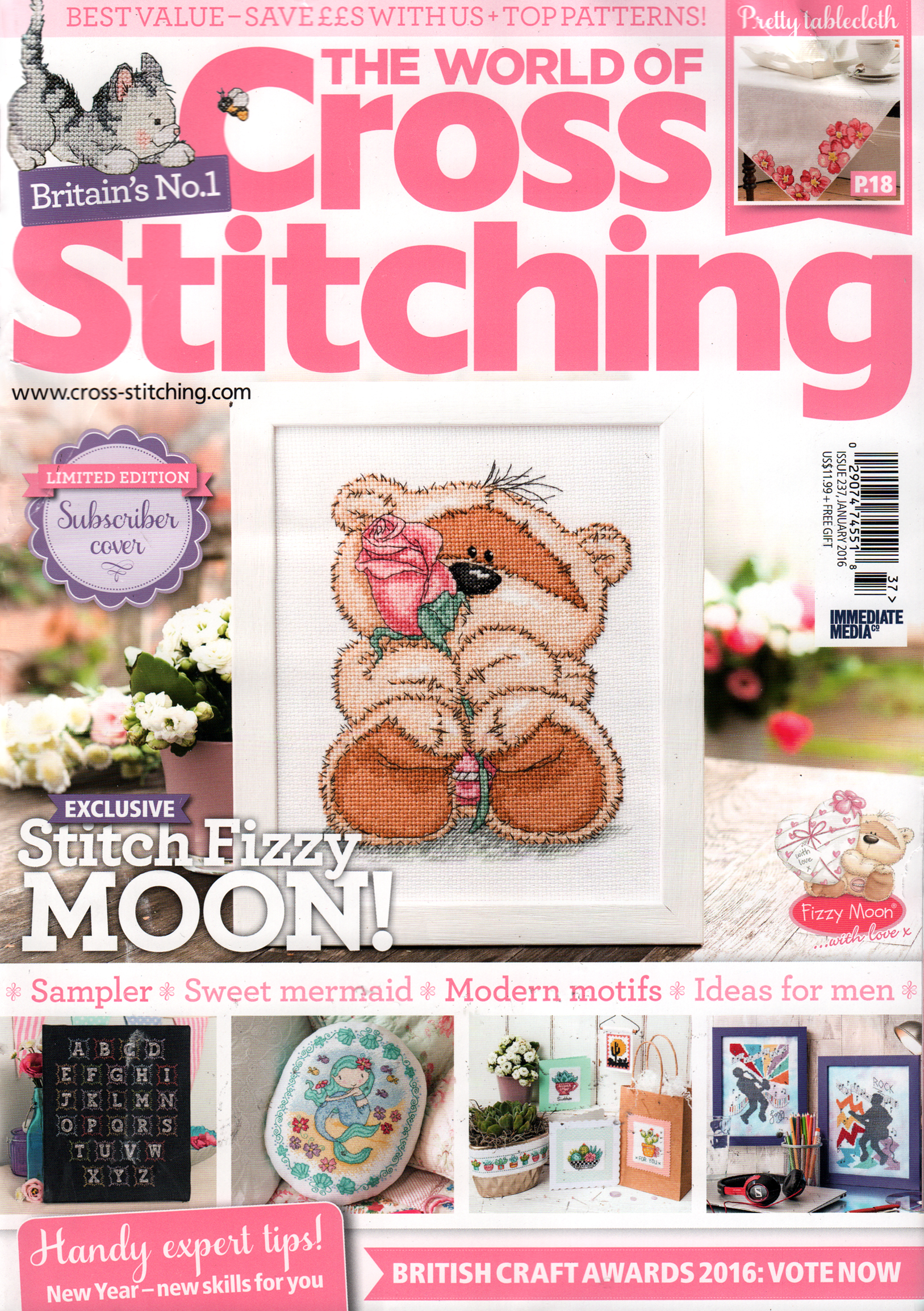 The-World-of-Cross-Stitching January 01, 2016 Issue Cover