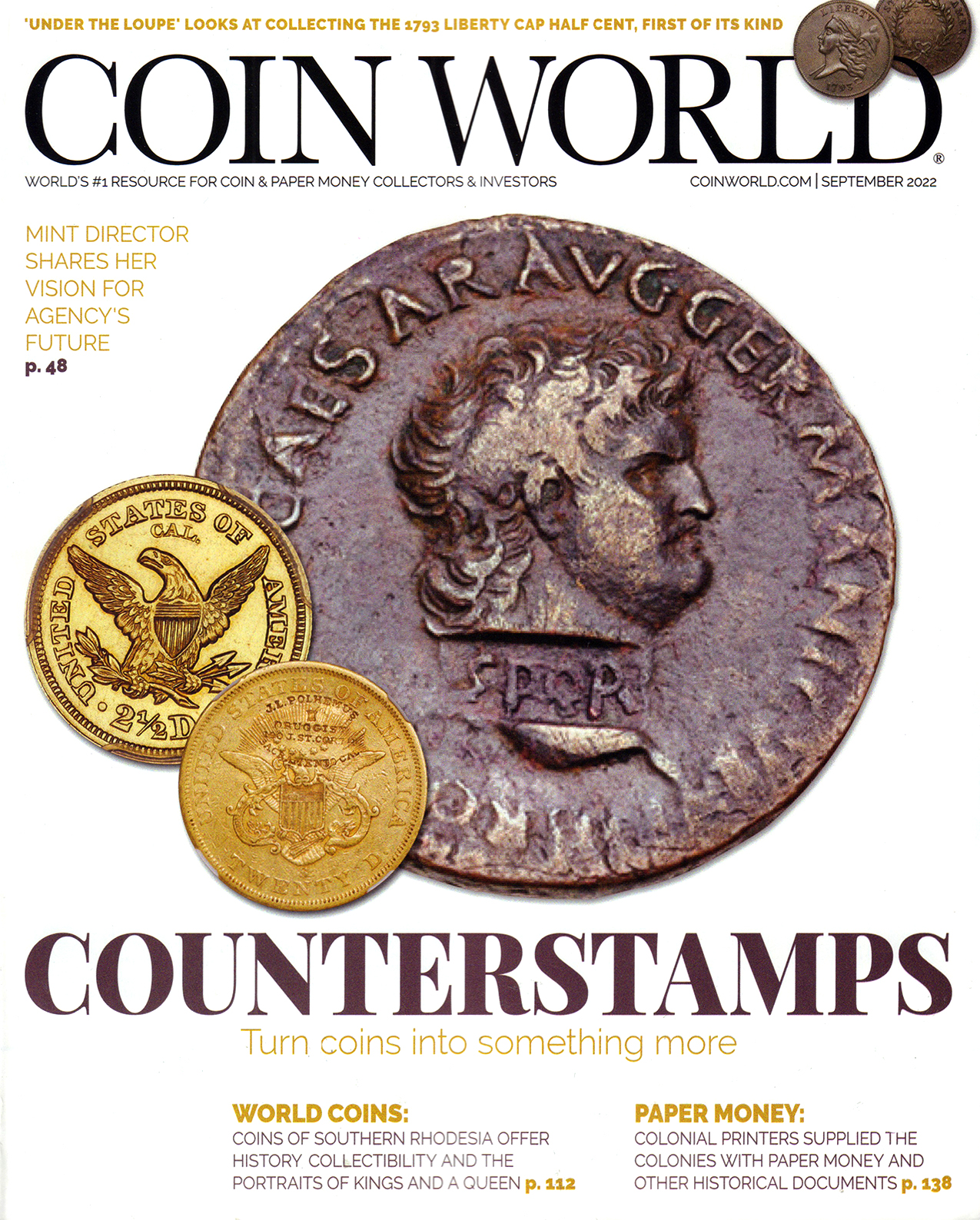 Coin-World-Monthly September 01, 2022 Issue Cover