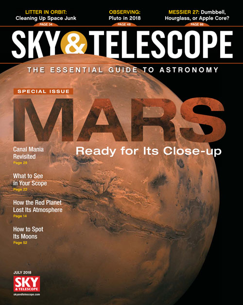 Sky-and-Telescope July 01, 2018 Issue Cover
