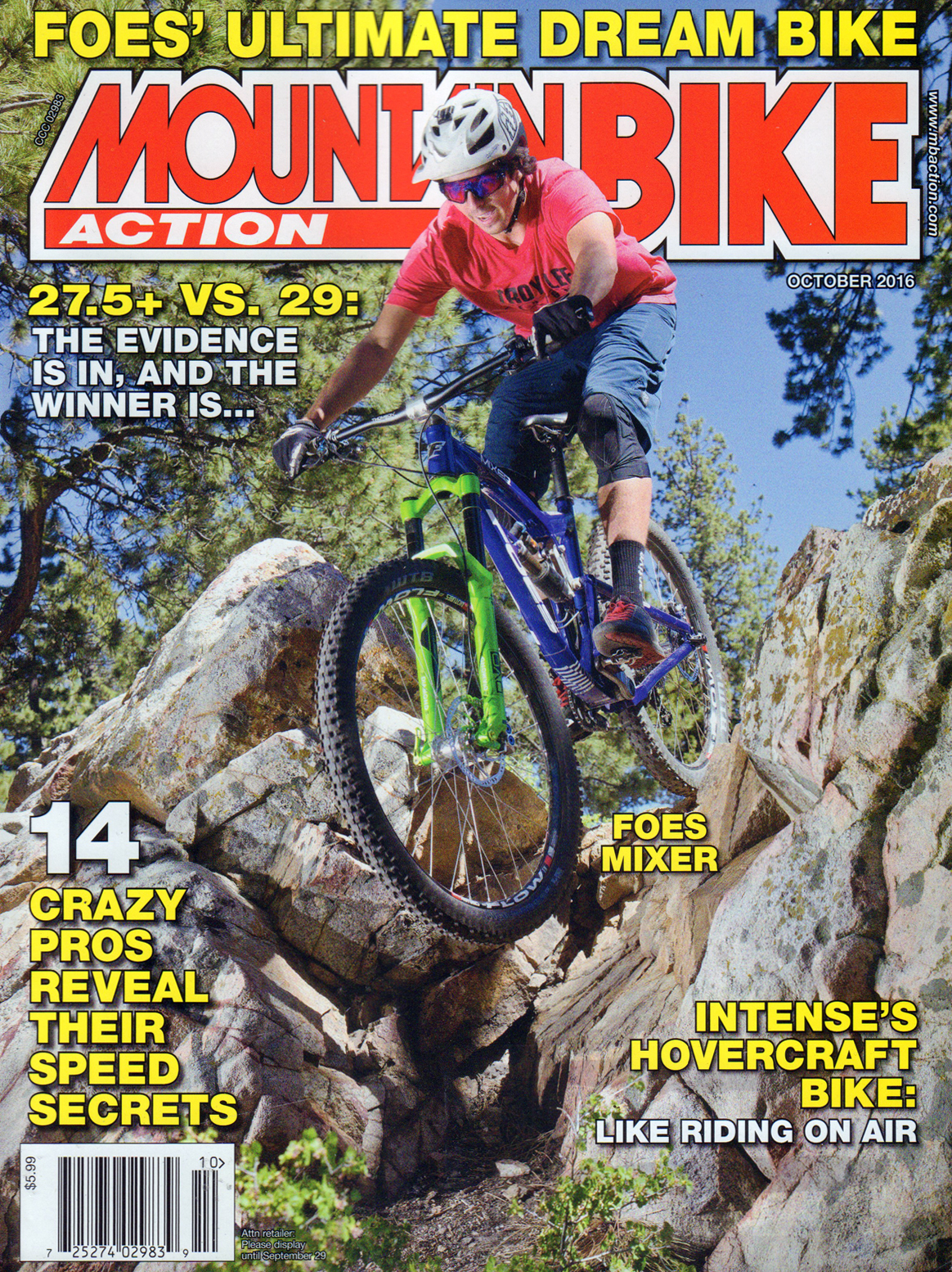 Mountain-Bike-Action October 01, 2016 Issue Cover