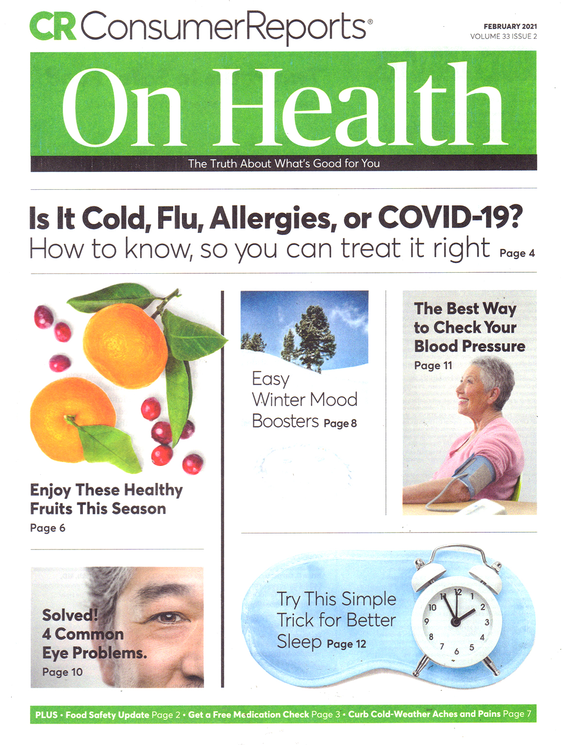 Consumer-Reports-On-Health February 01, 2021 Issue Cover