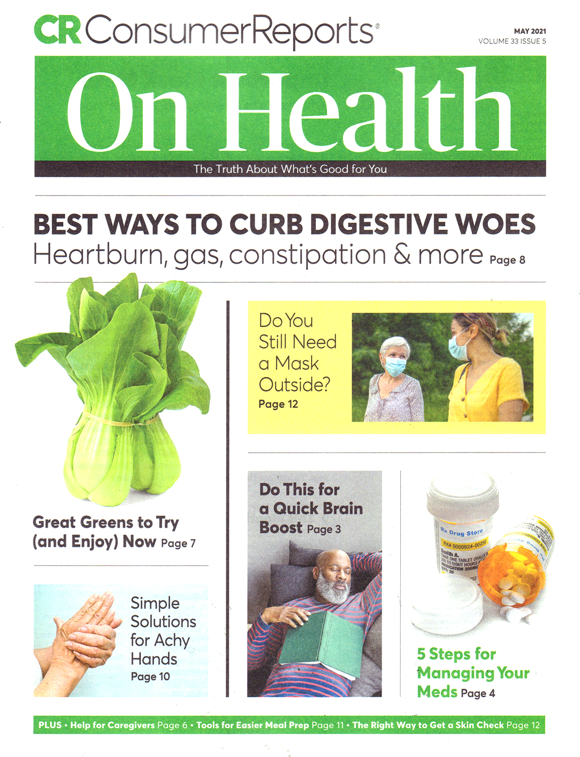 Consumer-Reports-On-Health May 01, 2021 Issue Cover