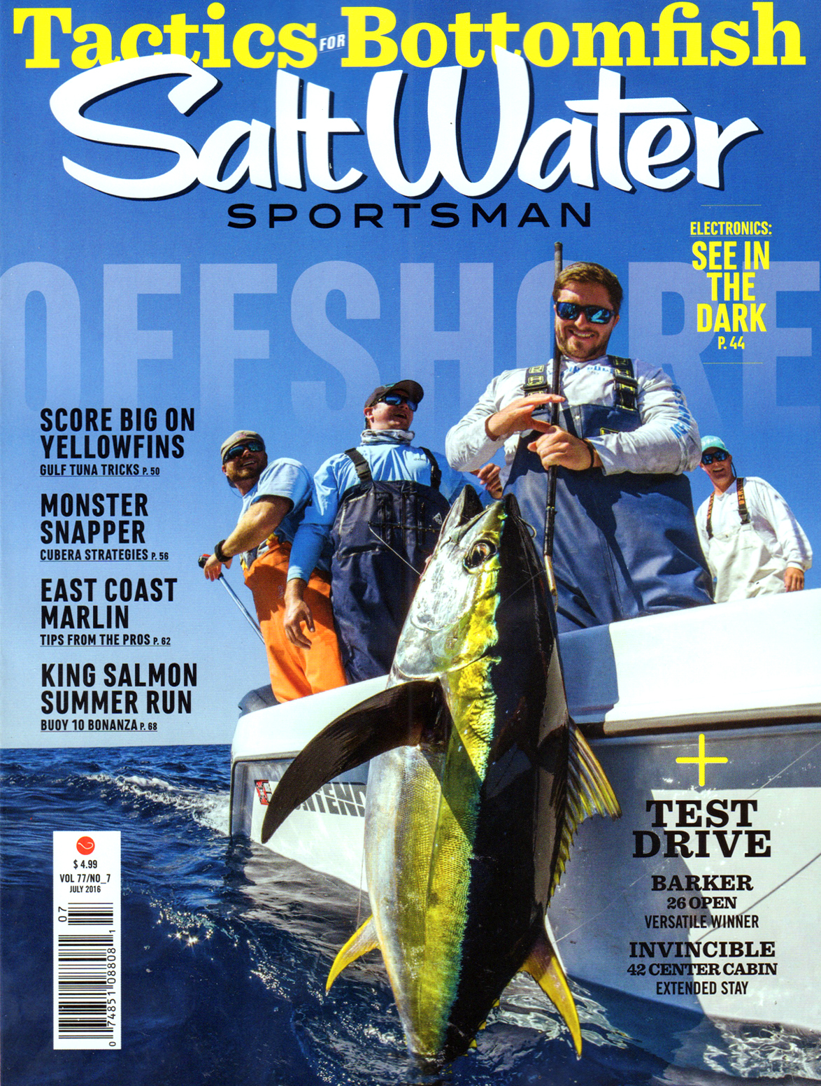 Salt-Water-Sportsman July 01, 2016 Issue Cover
