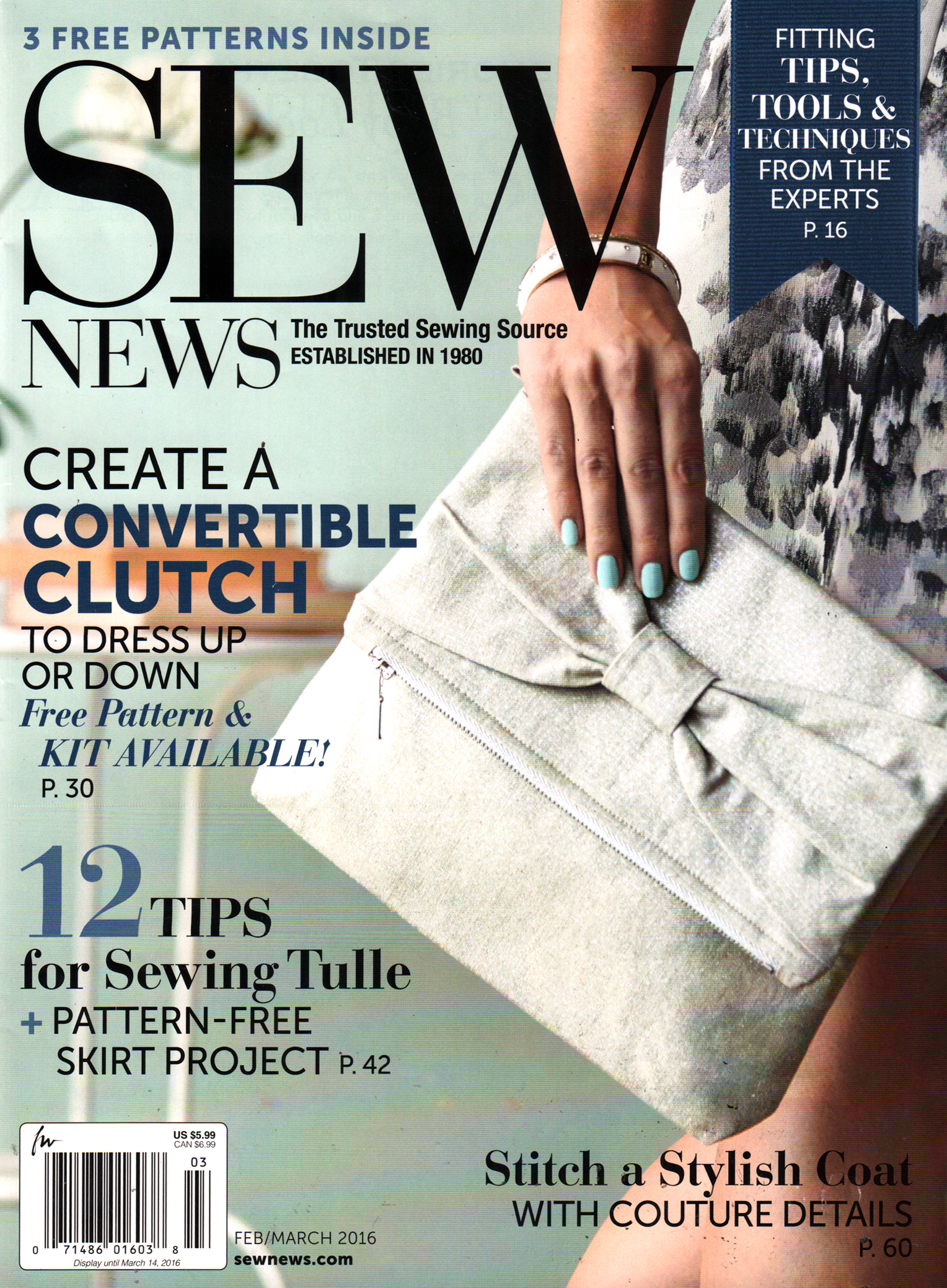 Sew-News February 01, 2016 Issue Cover