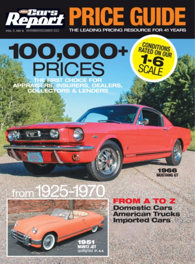 Old Cars Report Price Guide November 01, 2022 Issue Cover
