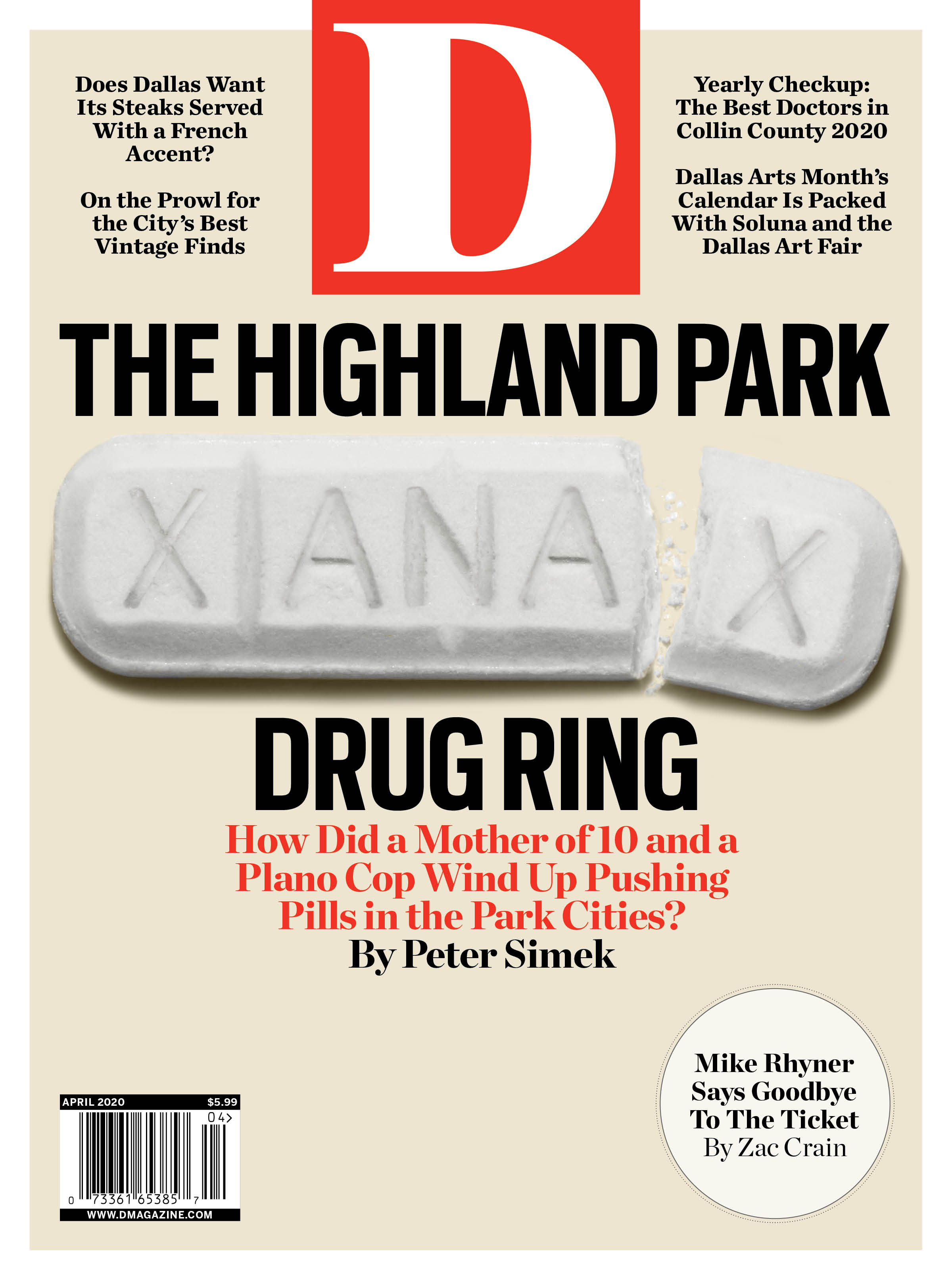 D-Magazine April 01, 2020 Issue Cover