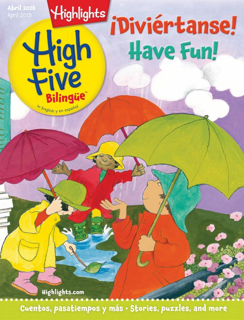 Highlights-High-Five-Bilingue April 01, 2018 Issue Cover