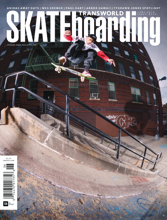 Transworld-SKATEboarding June 01, 2016 Issue Cover