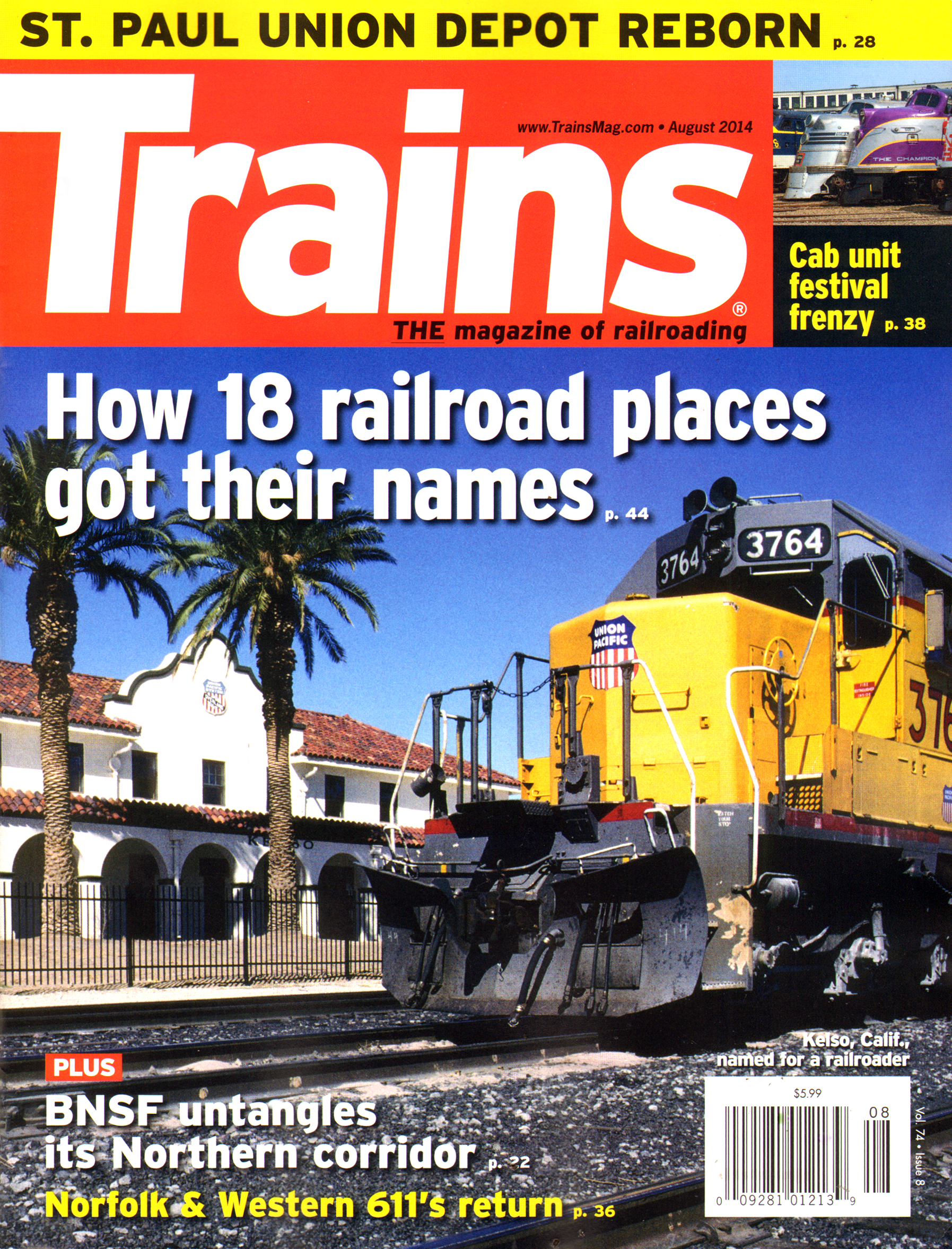 Trains August 01, 2014 Issue Cover