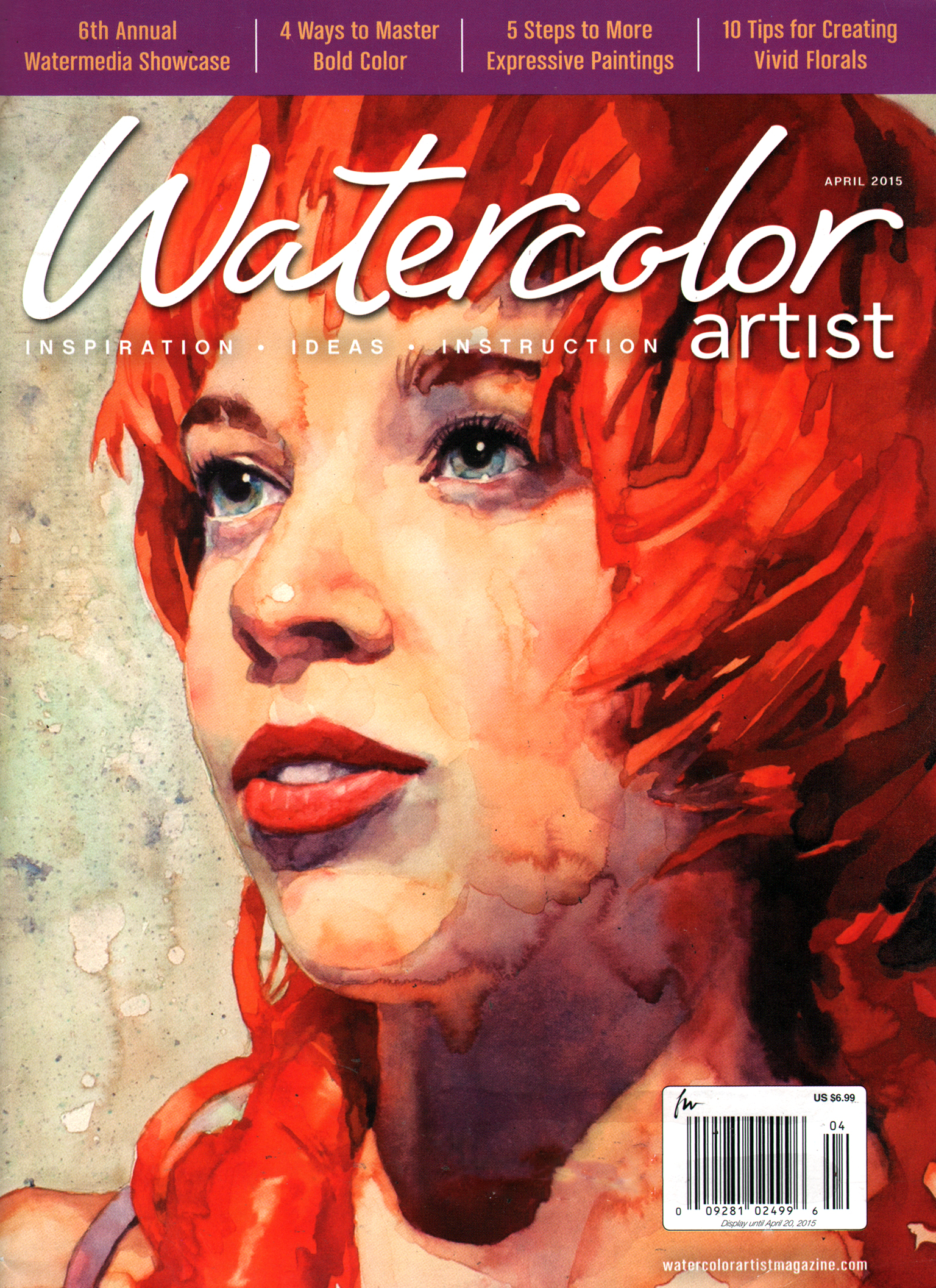 Watercolor-Artist April 01, 2015 Issue Cover