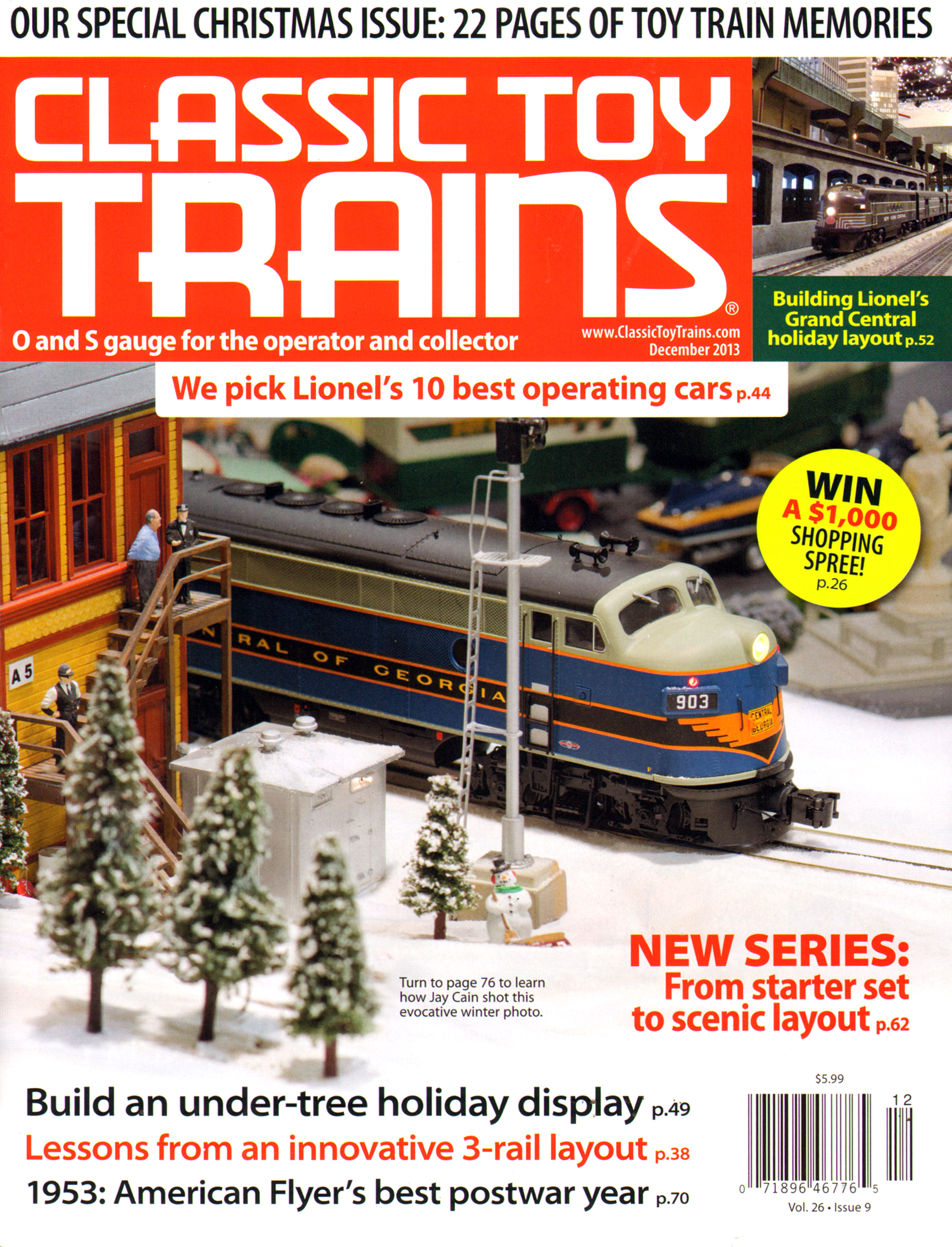 Classic-Toy-Trains December 01, 2013 Issue Cover