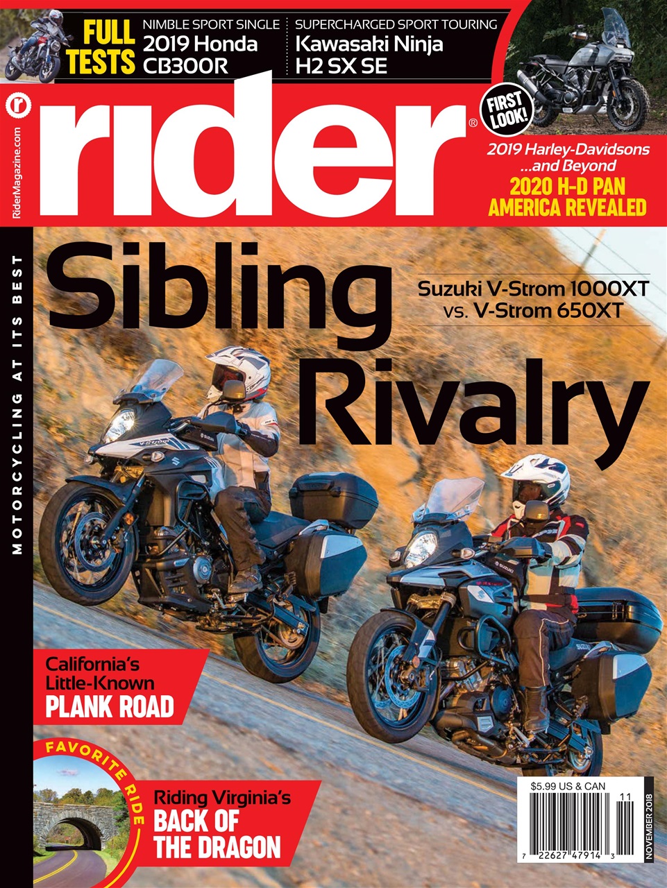 rider November 01, 2018 Issue Cover