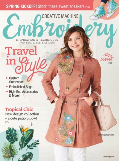 Creative Machine Embroidery May 01, 2019 Issue Cover
