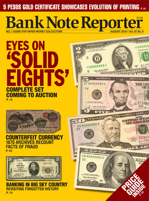 Bank-Note-Reporter August 01, 2018 Issue Cover