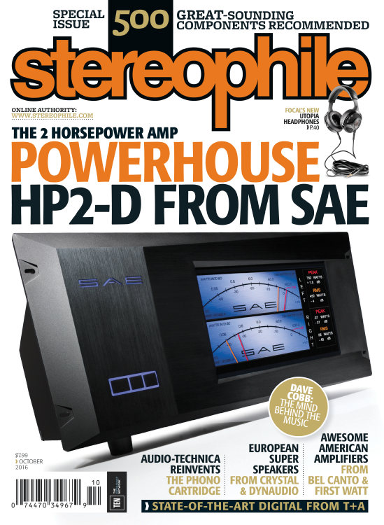 Stereophile October 01, 2016 Issue Cover