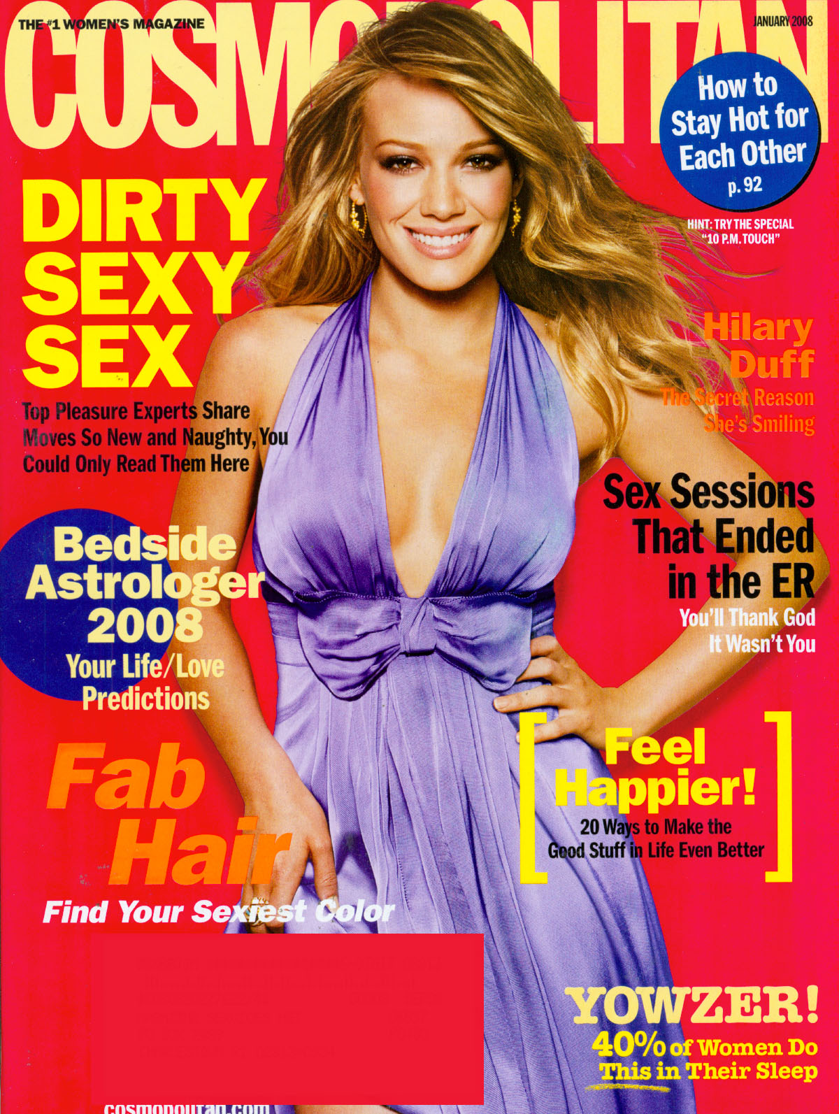 Cosmopolitan January 01, 2008 Issue Cover