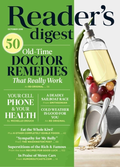 Reader's Digest October 01, 2018 Issue Cover