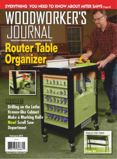 Woodworker's Journal February 01, 2019 Issue Cover