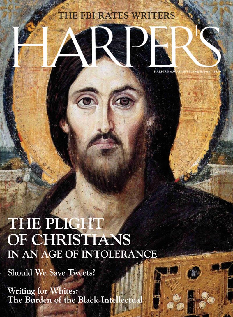 Harpers December 01, 2018 Issue Cover