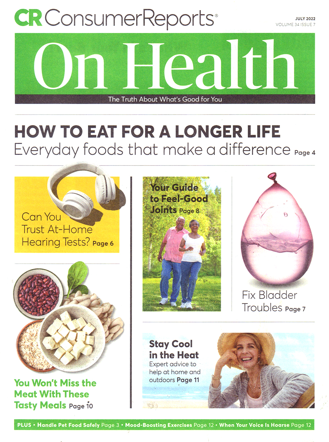Consumer-Reports-On-Health July 01, 2022 Issue Cover