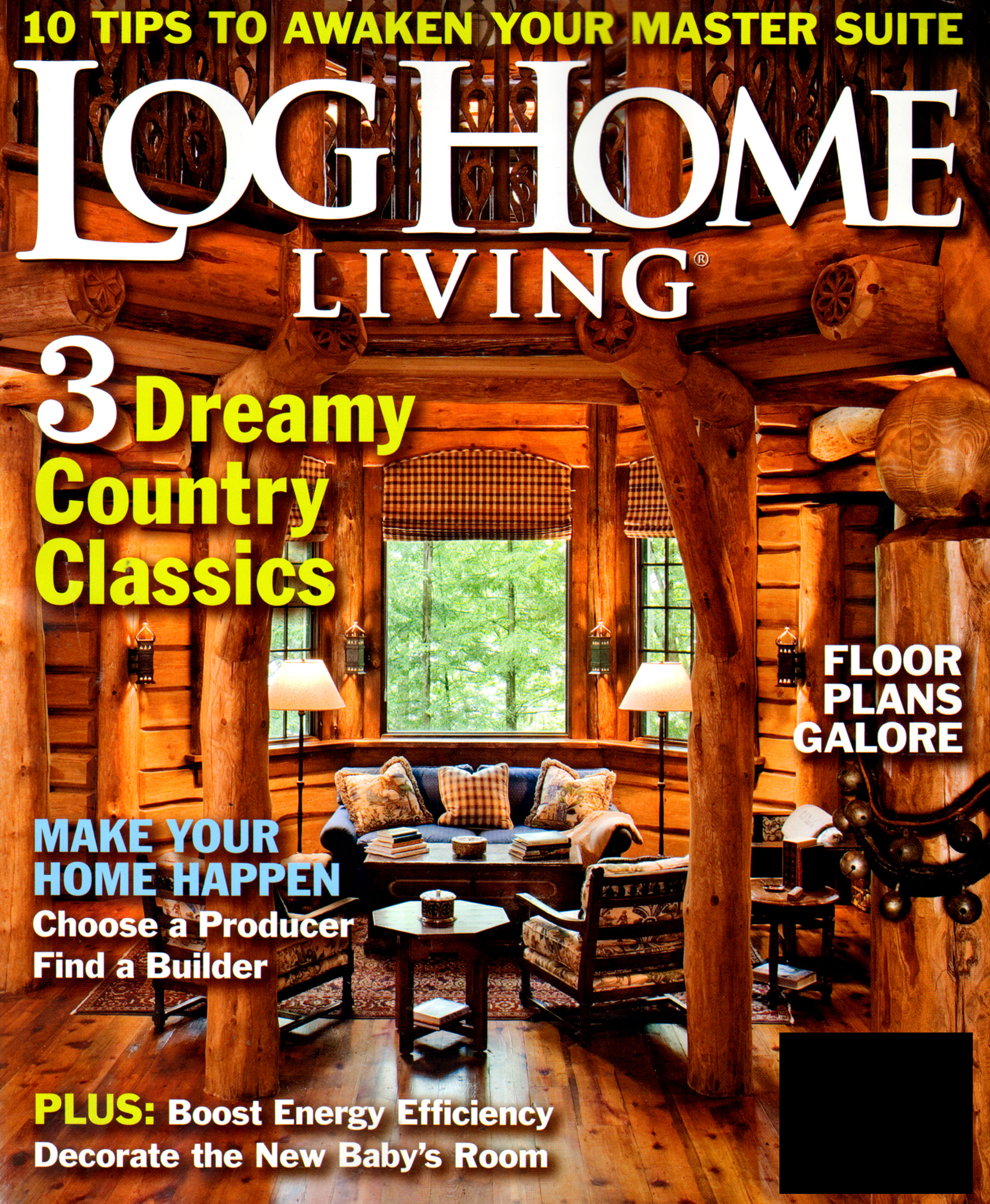 Log-and-Timber-Home-Living July 01, 2013 Issue Cover