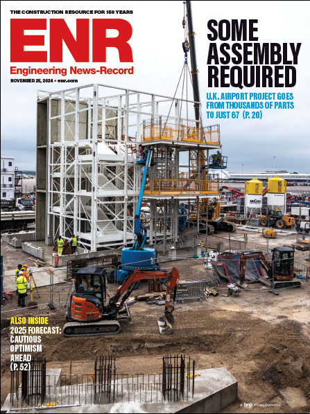 Engineering-News-Record November 25, 2024 Issue Cover