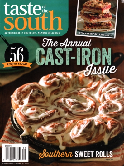 Taste of the South January 01, 2016 Issue Cover