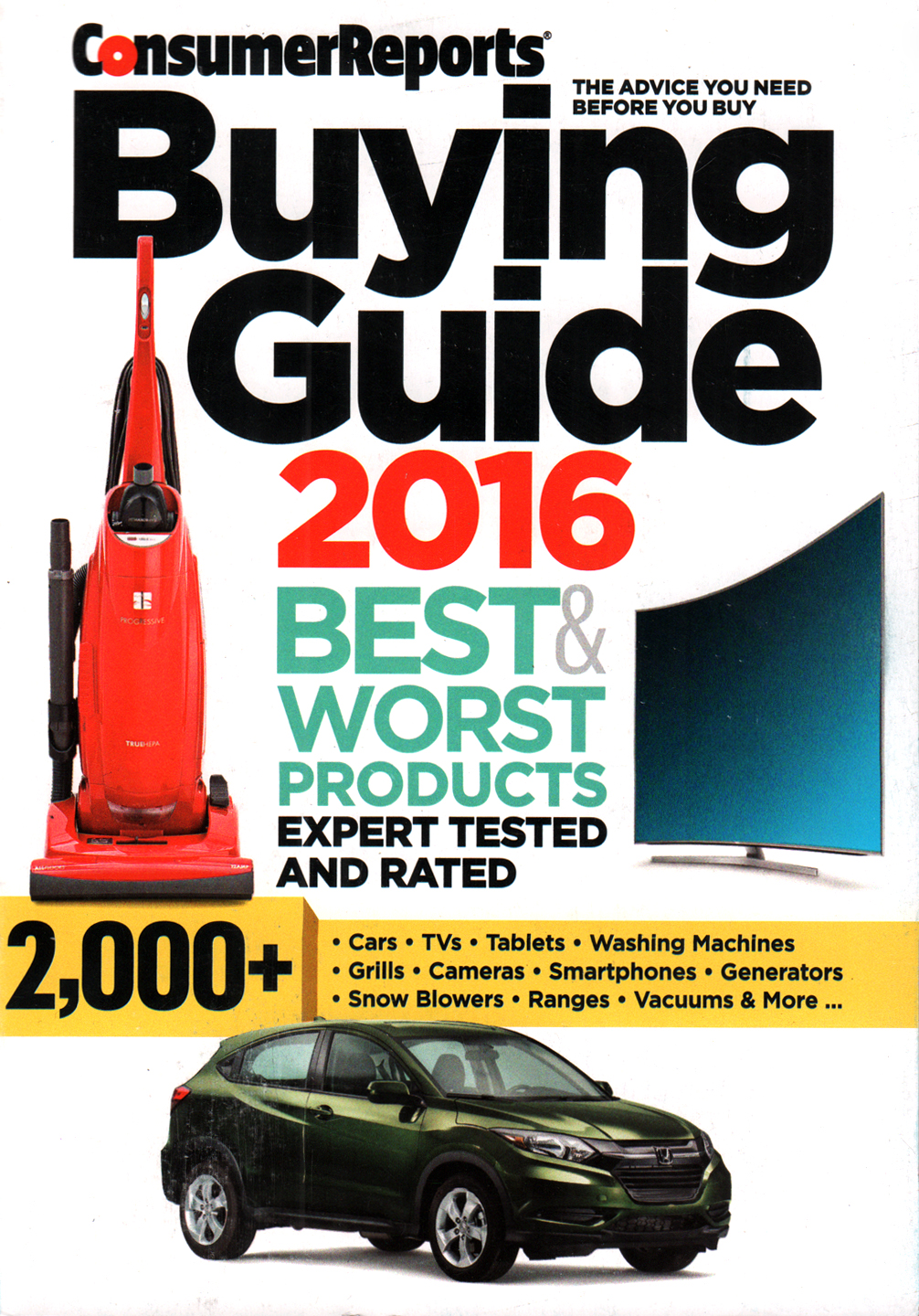 Consumer-Reports January 01, 2016 Issue Cover