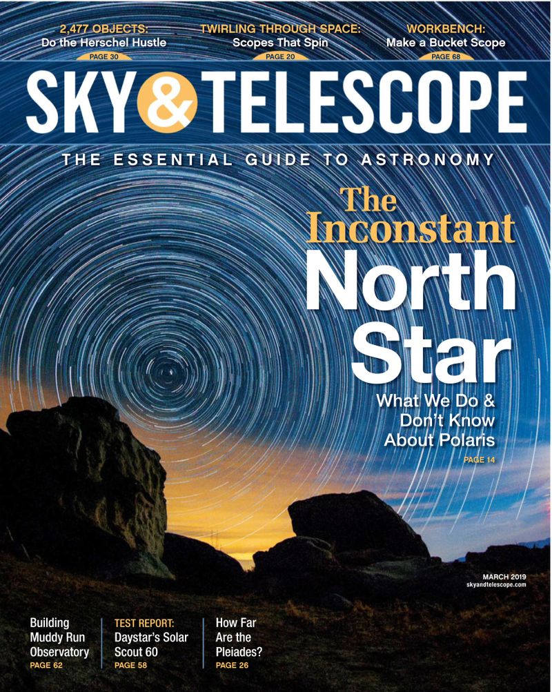Sky-and-Telescope March 01, 2019 Issue Cover