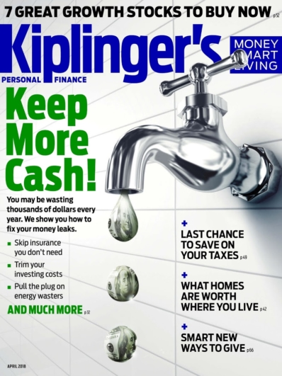 Kiplinger's Personal Finance April 01, 2018 Issue Cover
