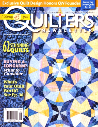 Quilter's Newsletter August 01, 2014 Issue Cover